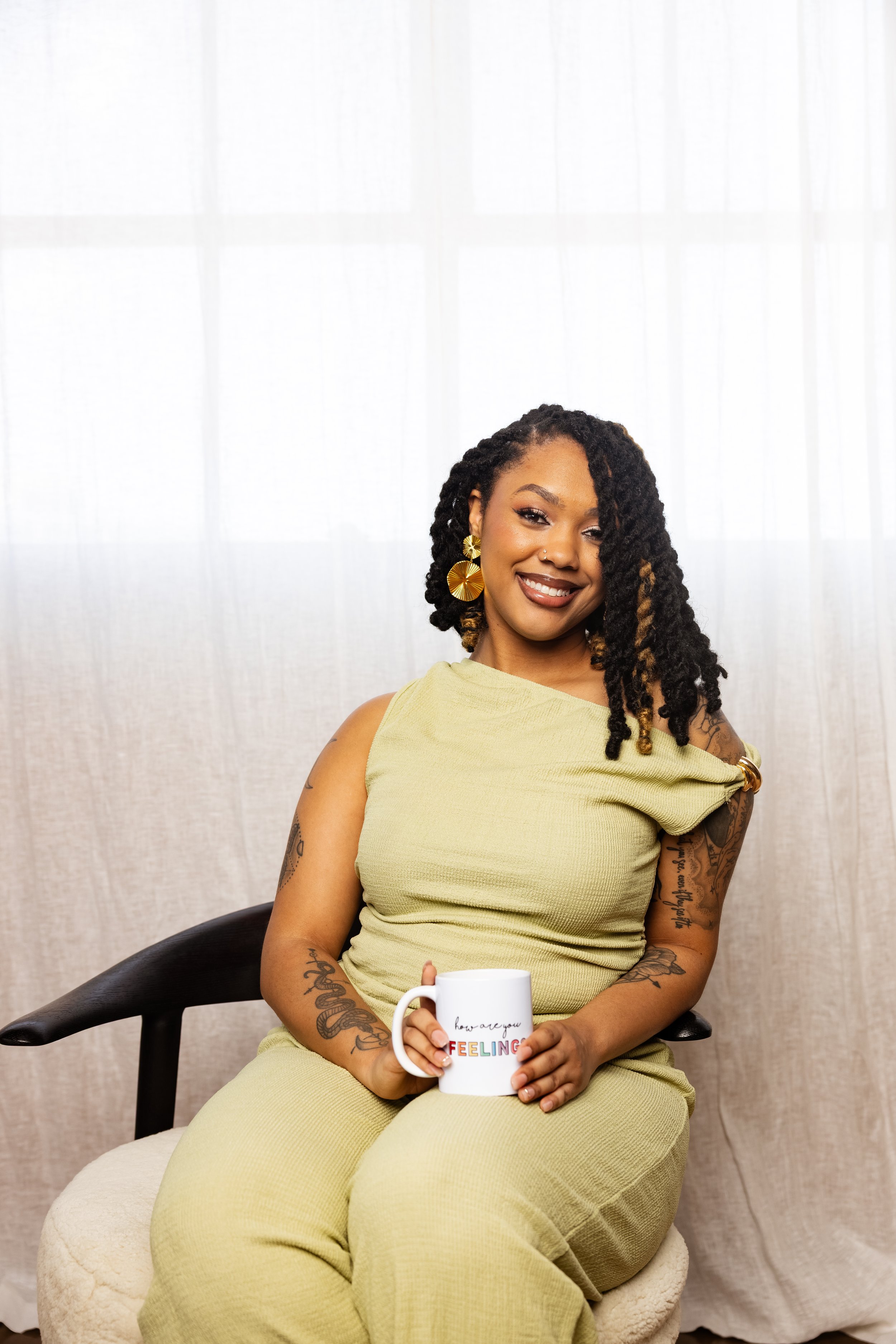 Skye Adams-Thomas LPC Associate Black therapist for BIPOC teens and young adults at Intentional Therapy specializing in racial stress and identity in Texas