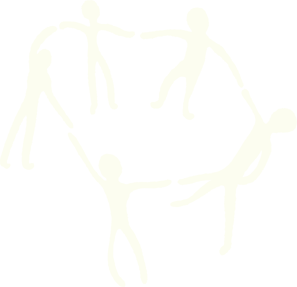 Illustration of five stylized human figures holding hands, forming a circle.