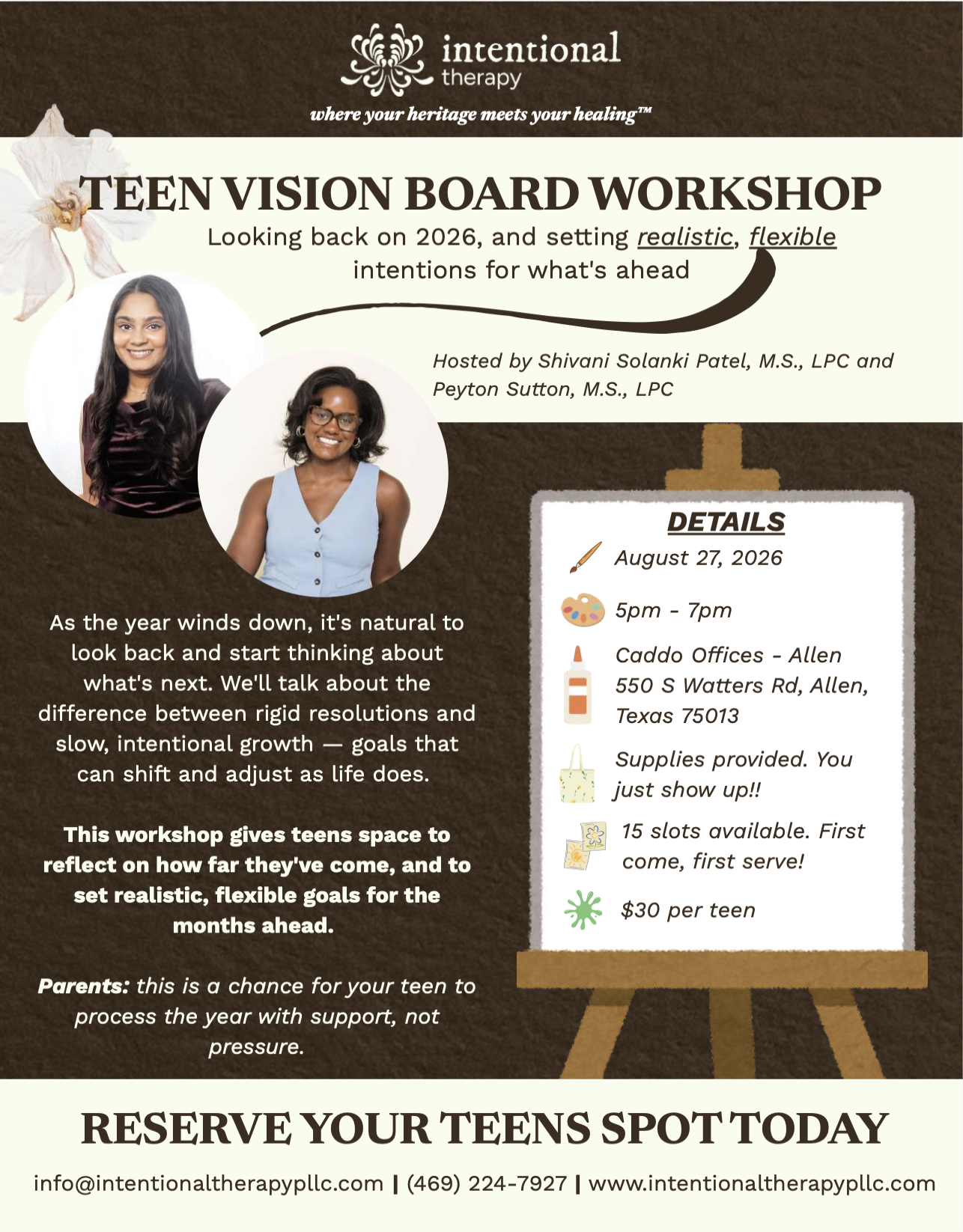 Teen Vision Board Workshop