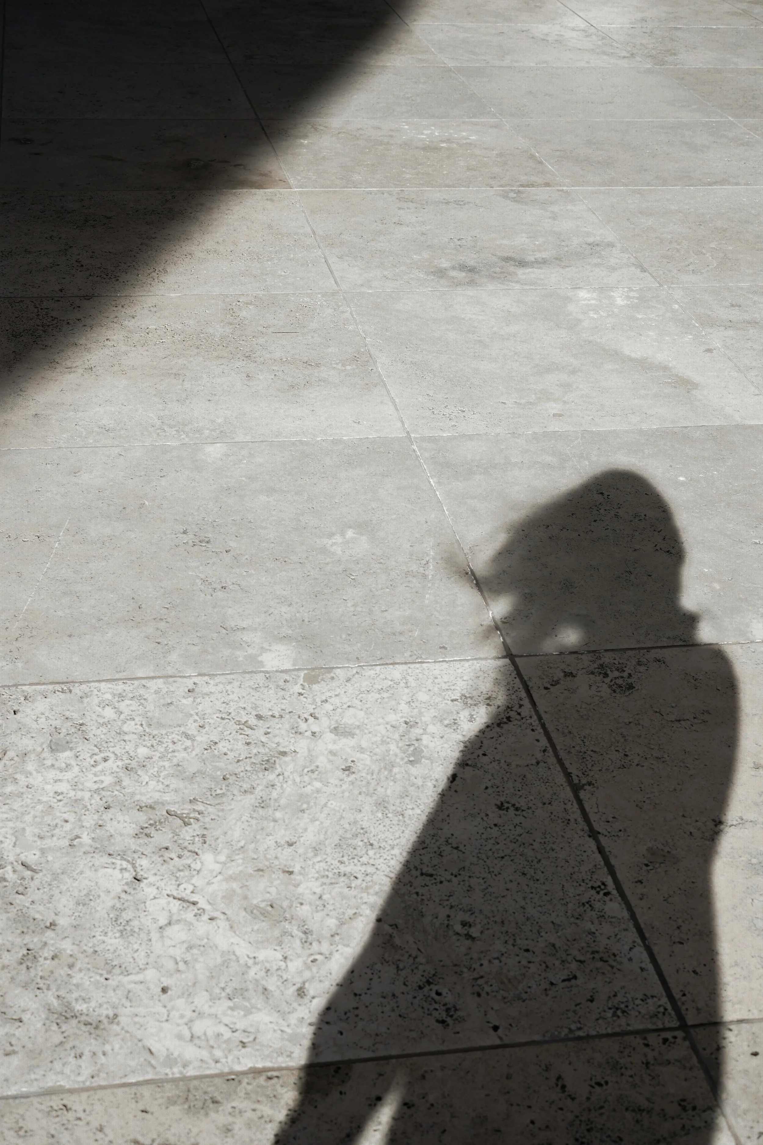 Person's shadow on pavement representing bicultural identity therapy and navigating two worlds