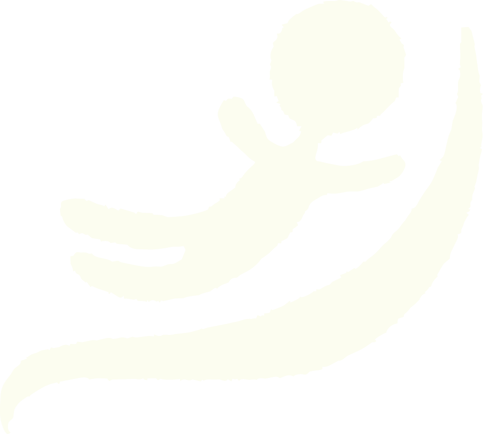 Silhouette of a person reaching out with an arm and holding a large leaf.