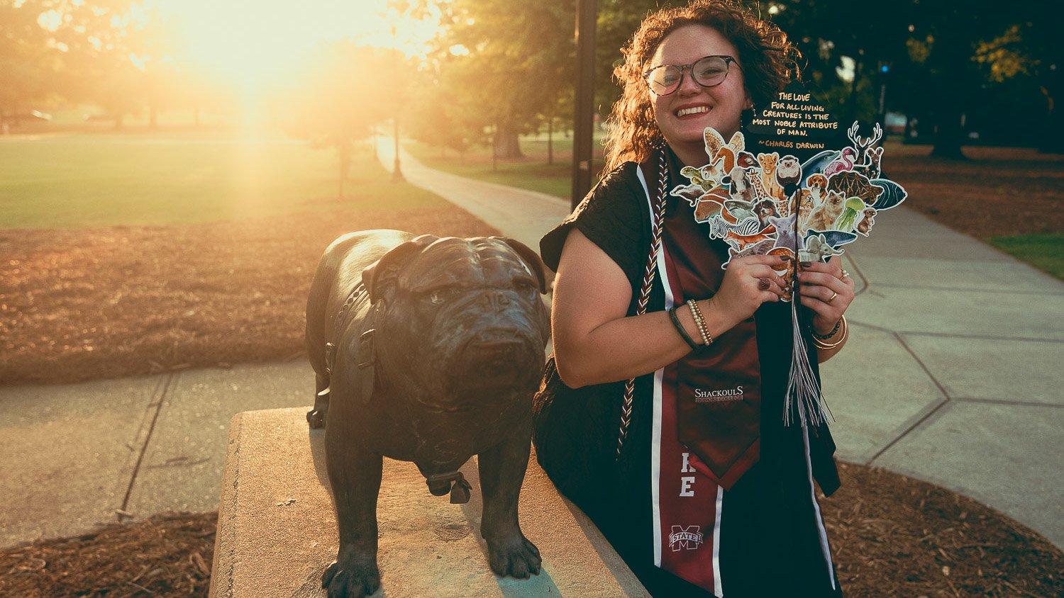 Golden Hour Graduation Portraits at Mississippi State