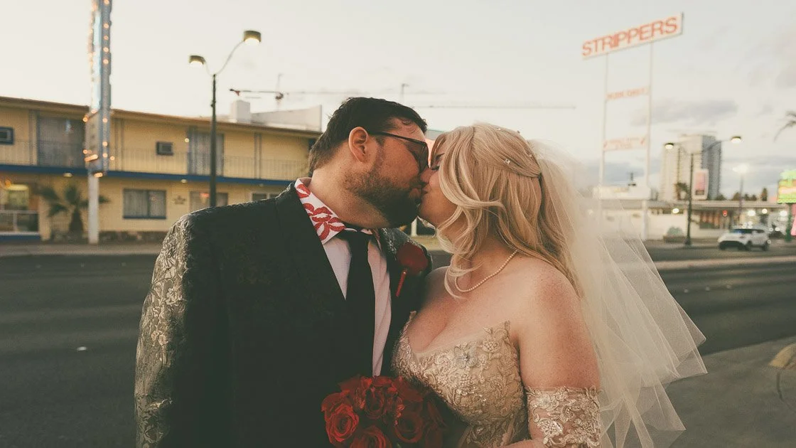 A Las Vegas Elopement at the Little White Wedding Chapel + Fremont Street