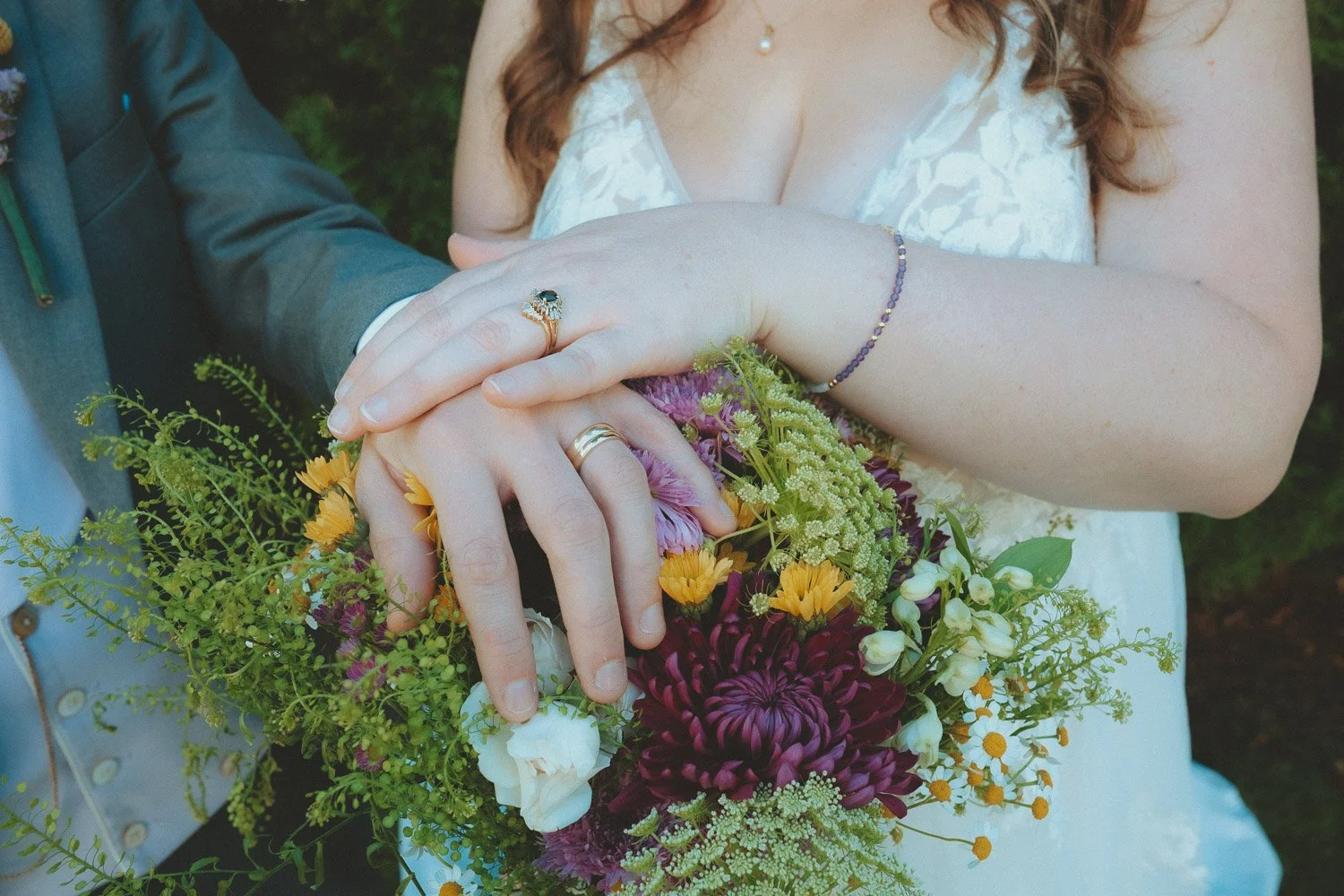 Sacramento California Wedding Ring Flowers Photography
