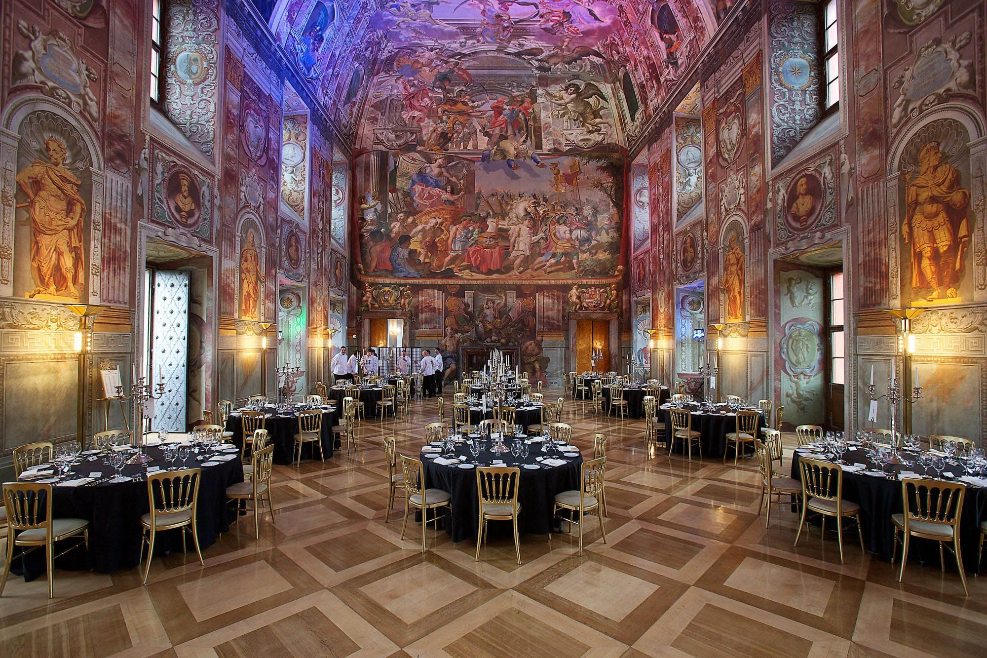 Executive offsite meeting with corporate attendees in a luxury destination setting
