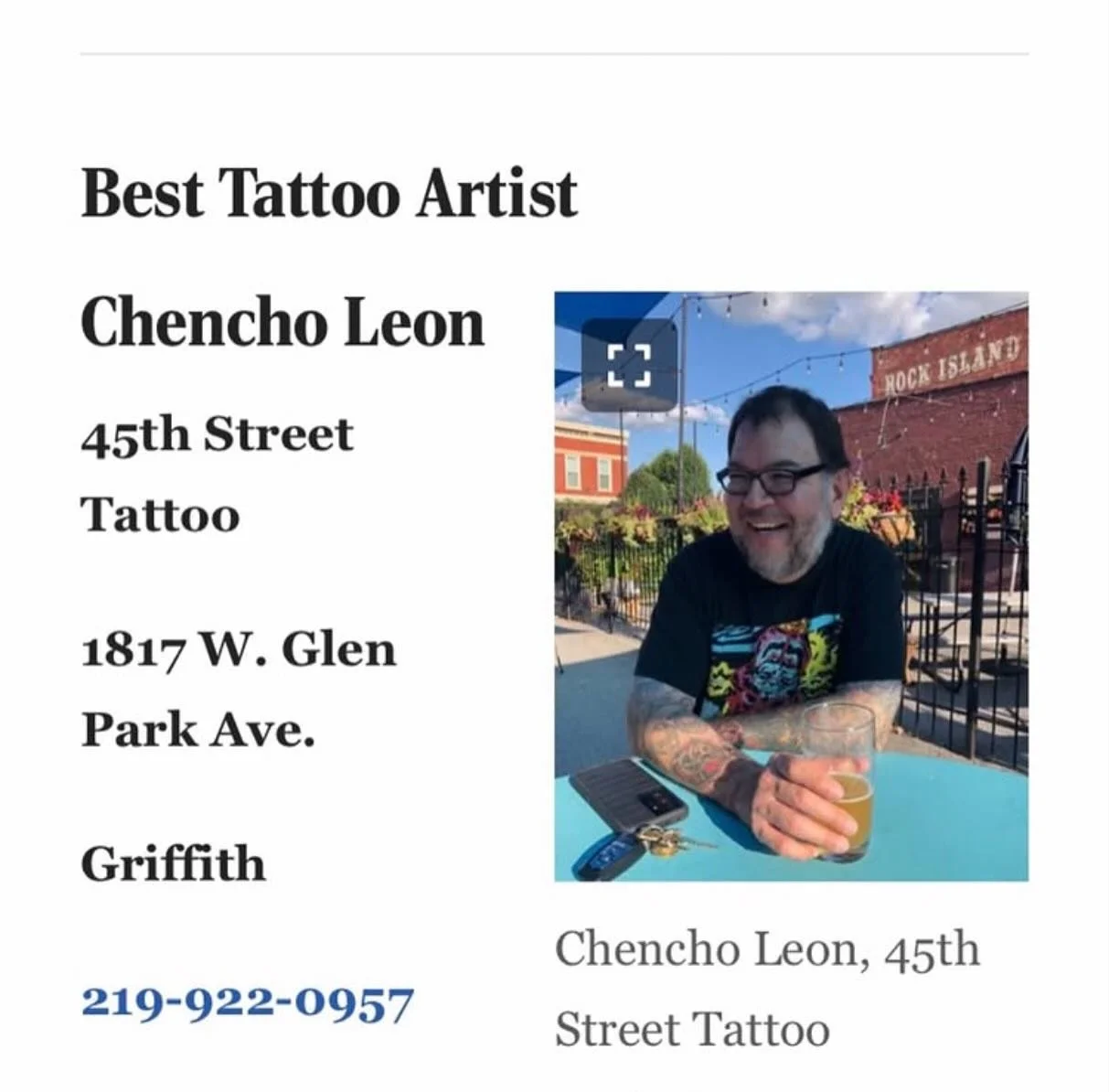 Everyone congratulate @mightychoyoung on being voted best of the region this year thank you to all our clients that voted!!! #45thstreettattoo #bestofthebest