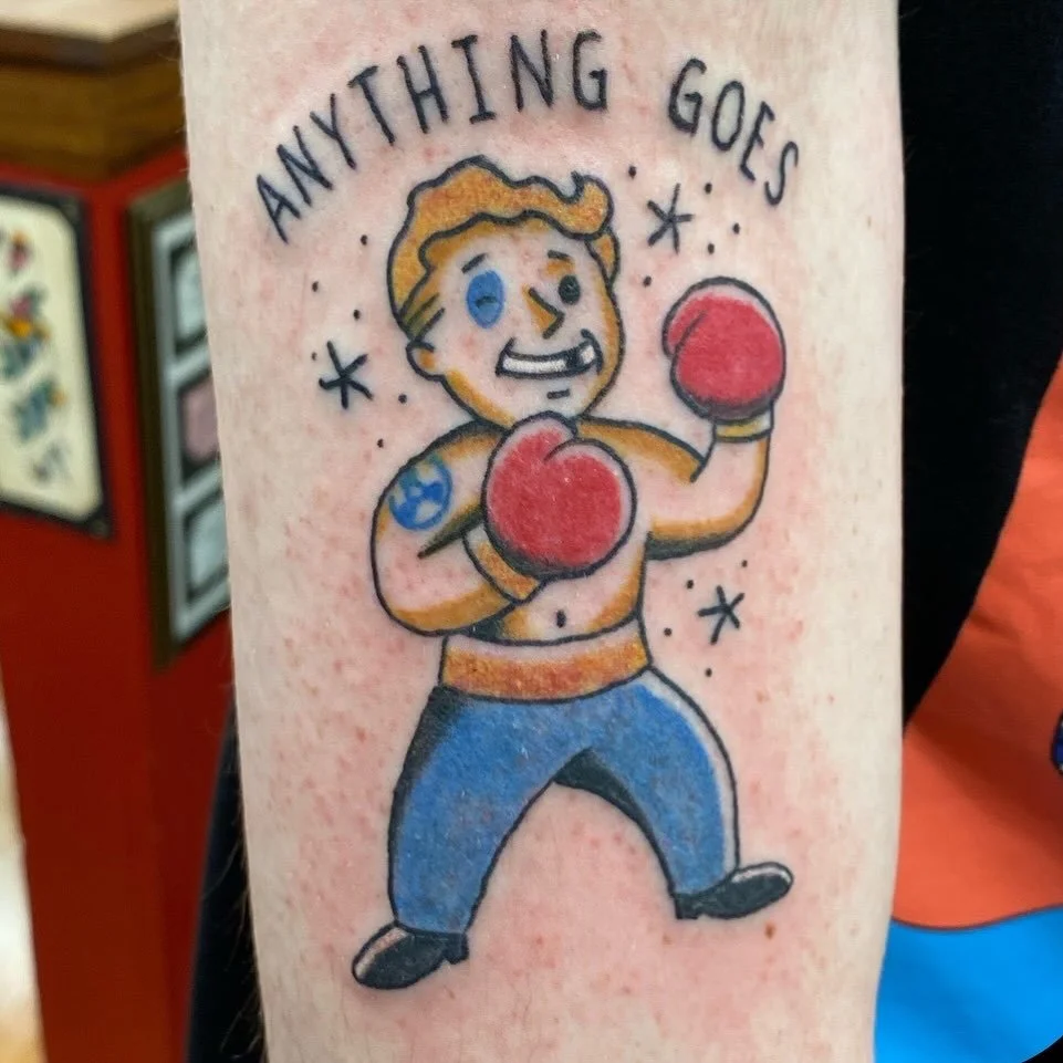 We have Lefty Jeff on knock out walk-ins all day, from custom designs, classic lettering &amp; good conversations. Stop in to see us!