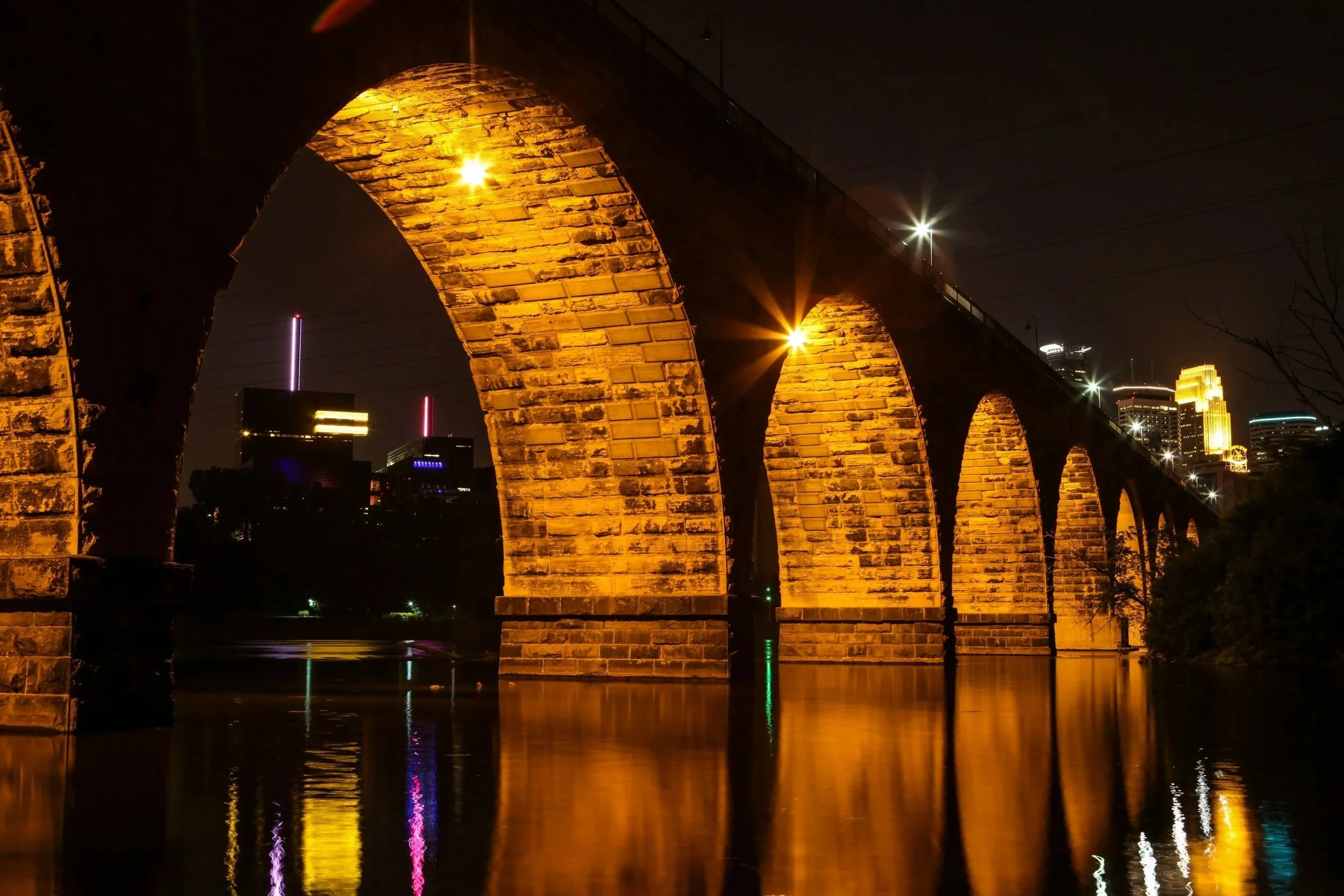 Stone Arch Bridge in Minneapolis, Minnesota