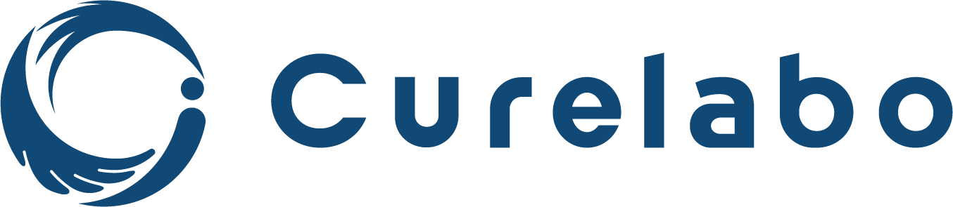 CureLabo logo featuring a stylized circular design and the company name in blue.
