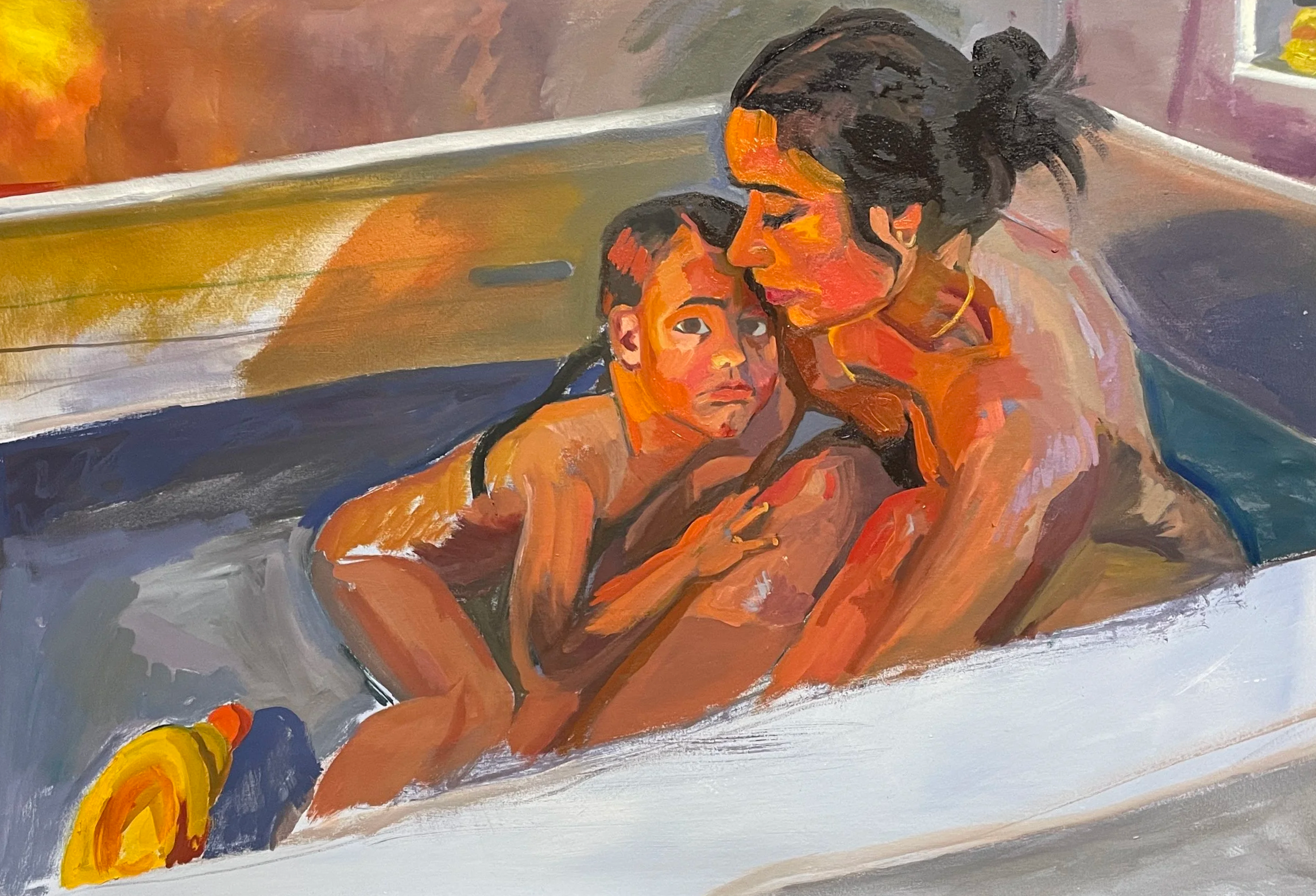Zara Woodhead, Oil Painting, Bath, Process image, art