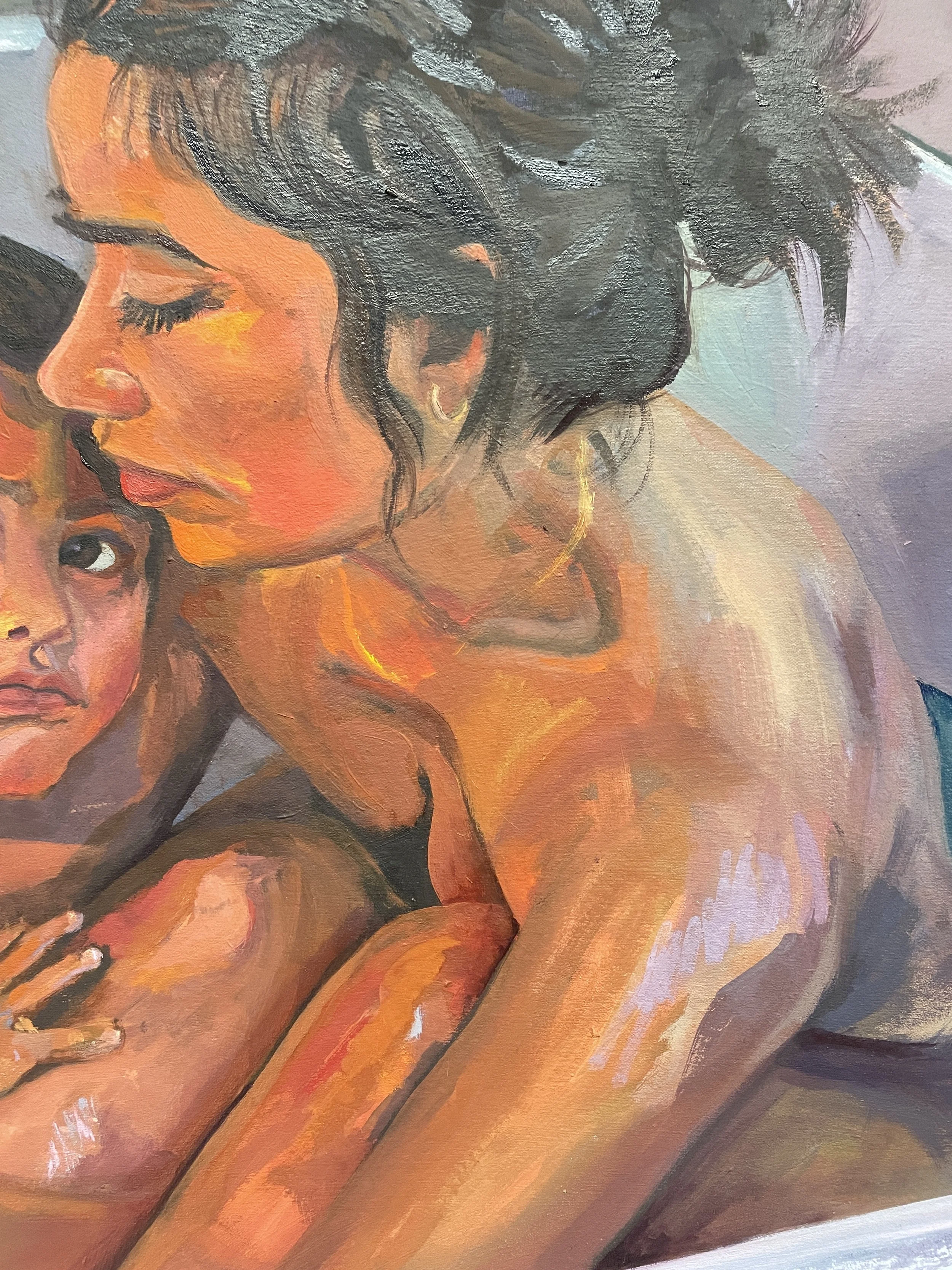 Zara Woodhead, Oil Painting, Bath, Closeup, art