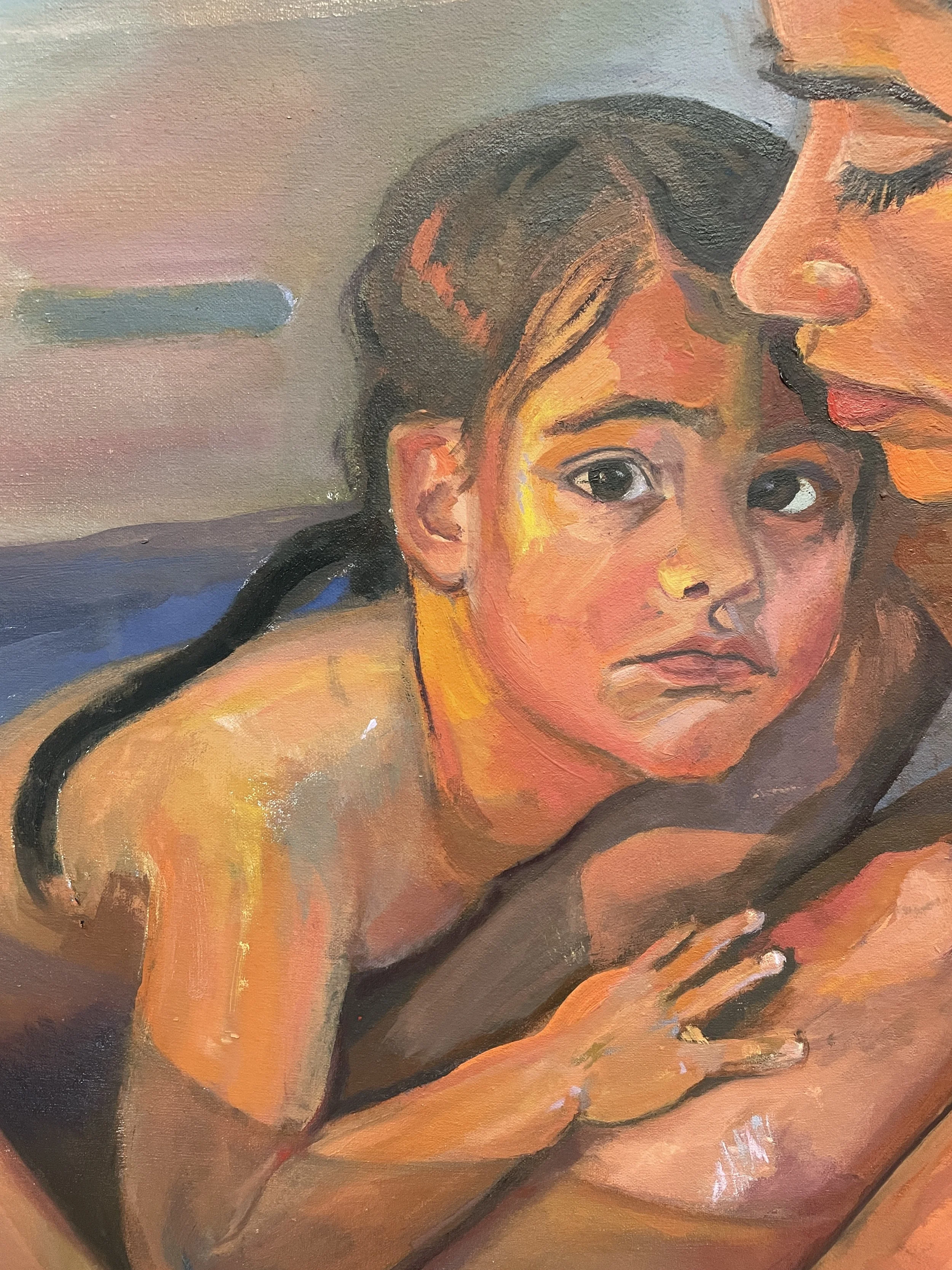 Zara Woodhead, Oil Painting, Bath, Closeup, art
