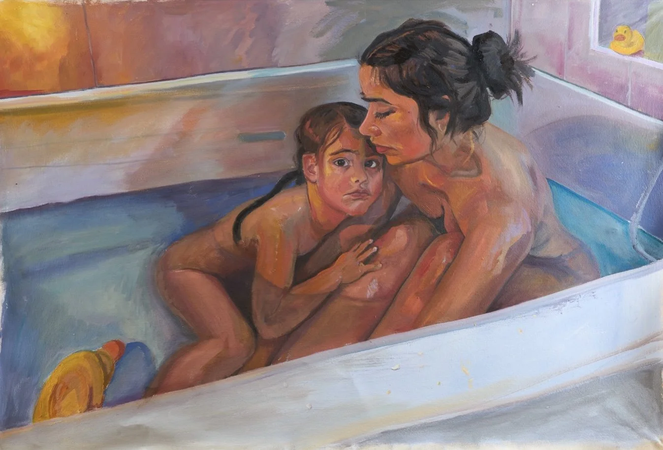 Zara Woodhead, Oil Painting, Bath, Closeup, art