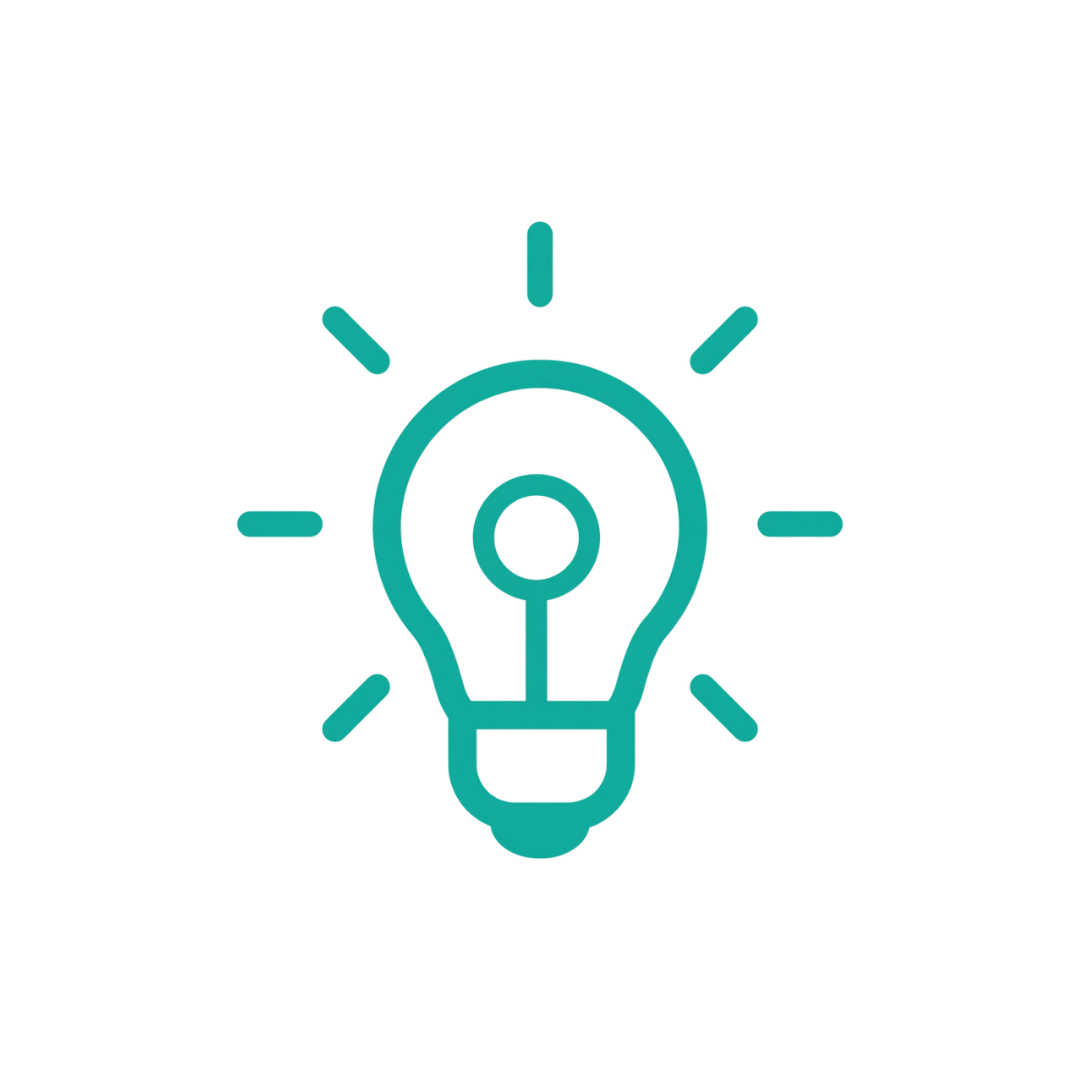 Digital illustration of a lightbulb with a play button inside, surrounded by circuit-like lines, representing ideas or innovation.