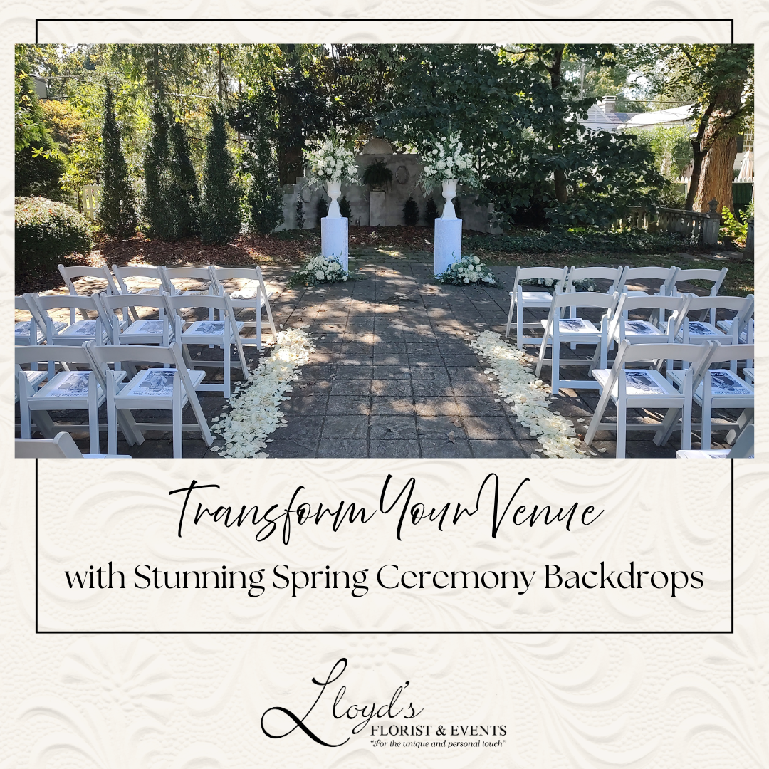 Transform Your Venue with Stunning Spring Ceremony Backdrops 