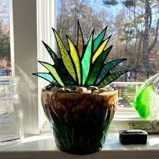 Stained Glass Succulent - Two part Class!