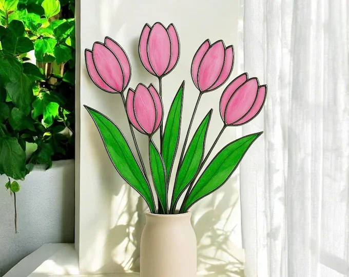 Daytime Class - Stained Glass Flower Bouquet