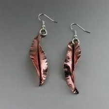 Fold Form Copper Earrings or Cuff