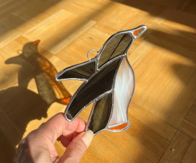 Realistic Stained Glass Birds