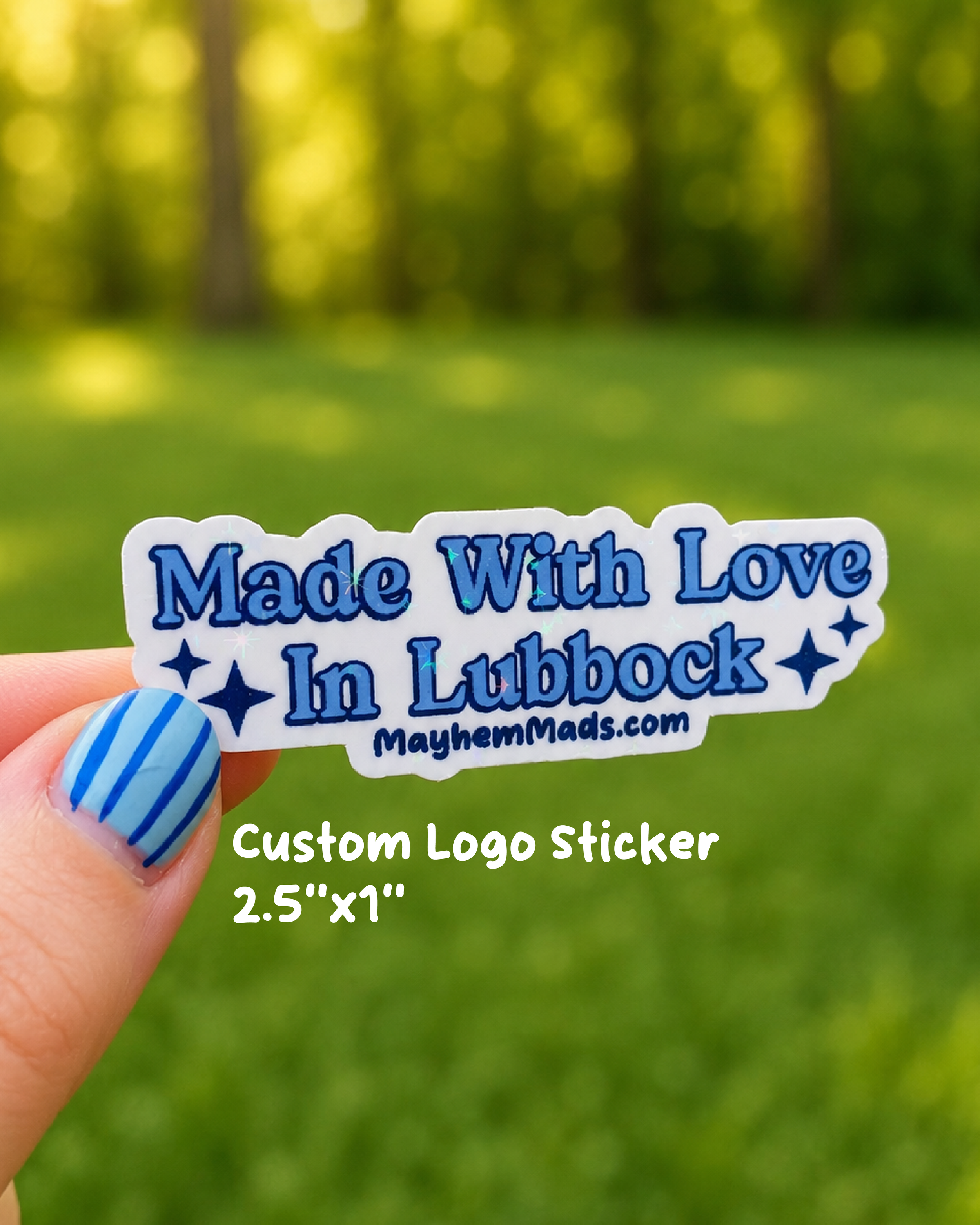 Custom Logo Sticker • Pack of 25