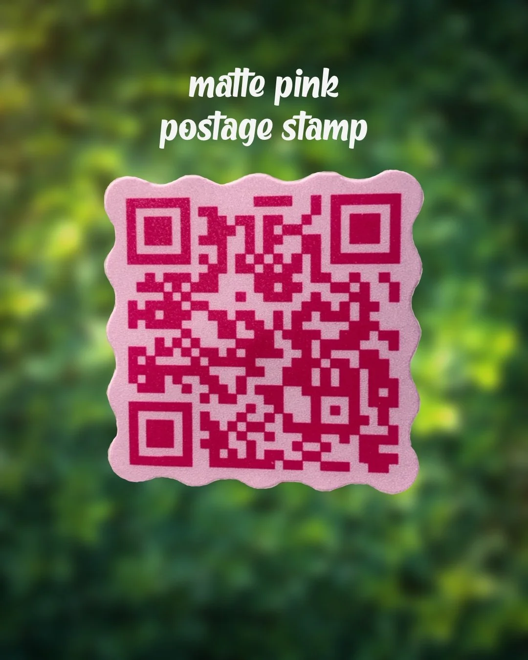 QR Code Pink Postage Stamp.JPG