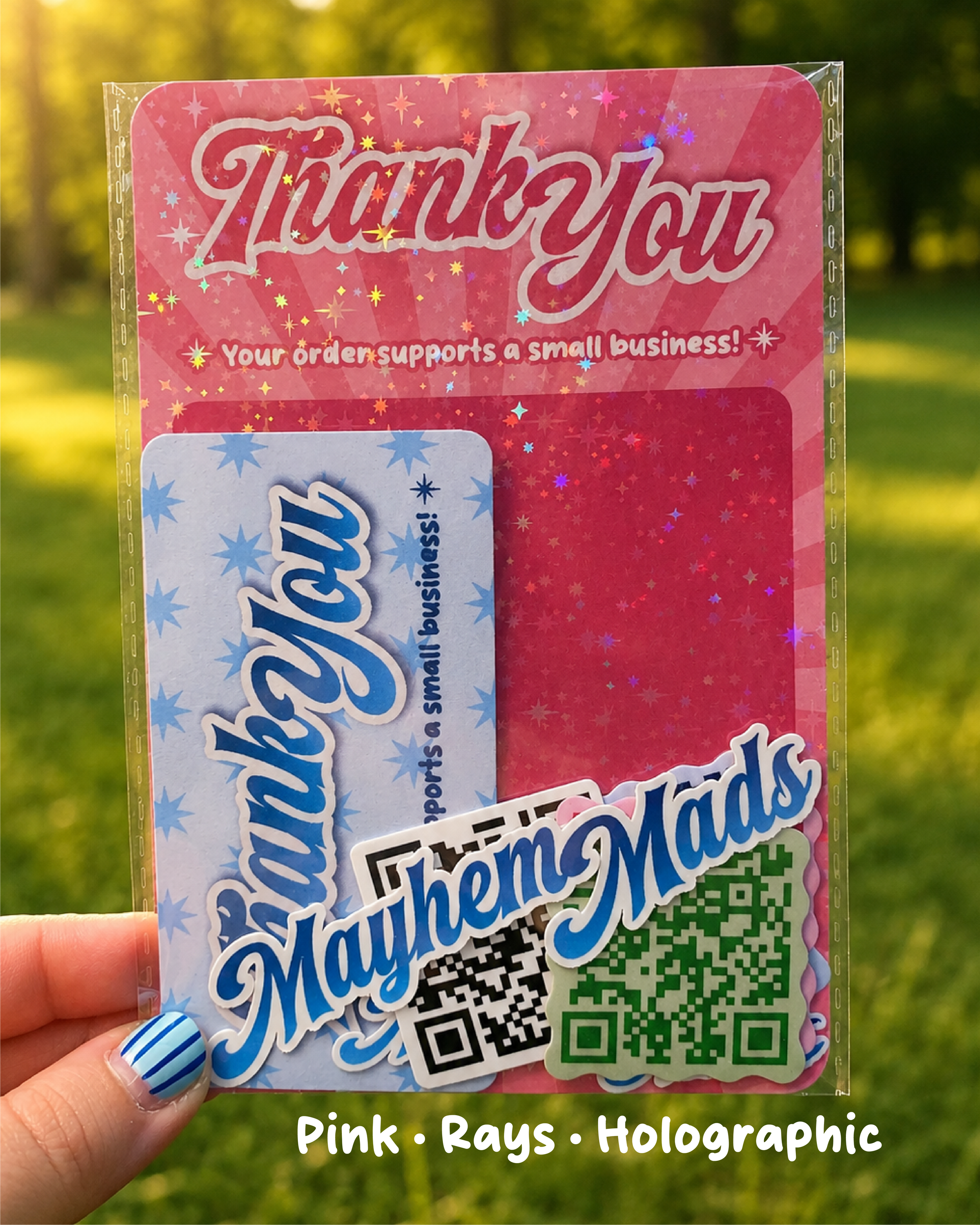 Pink Rays Holographic Backer.png