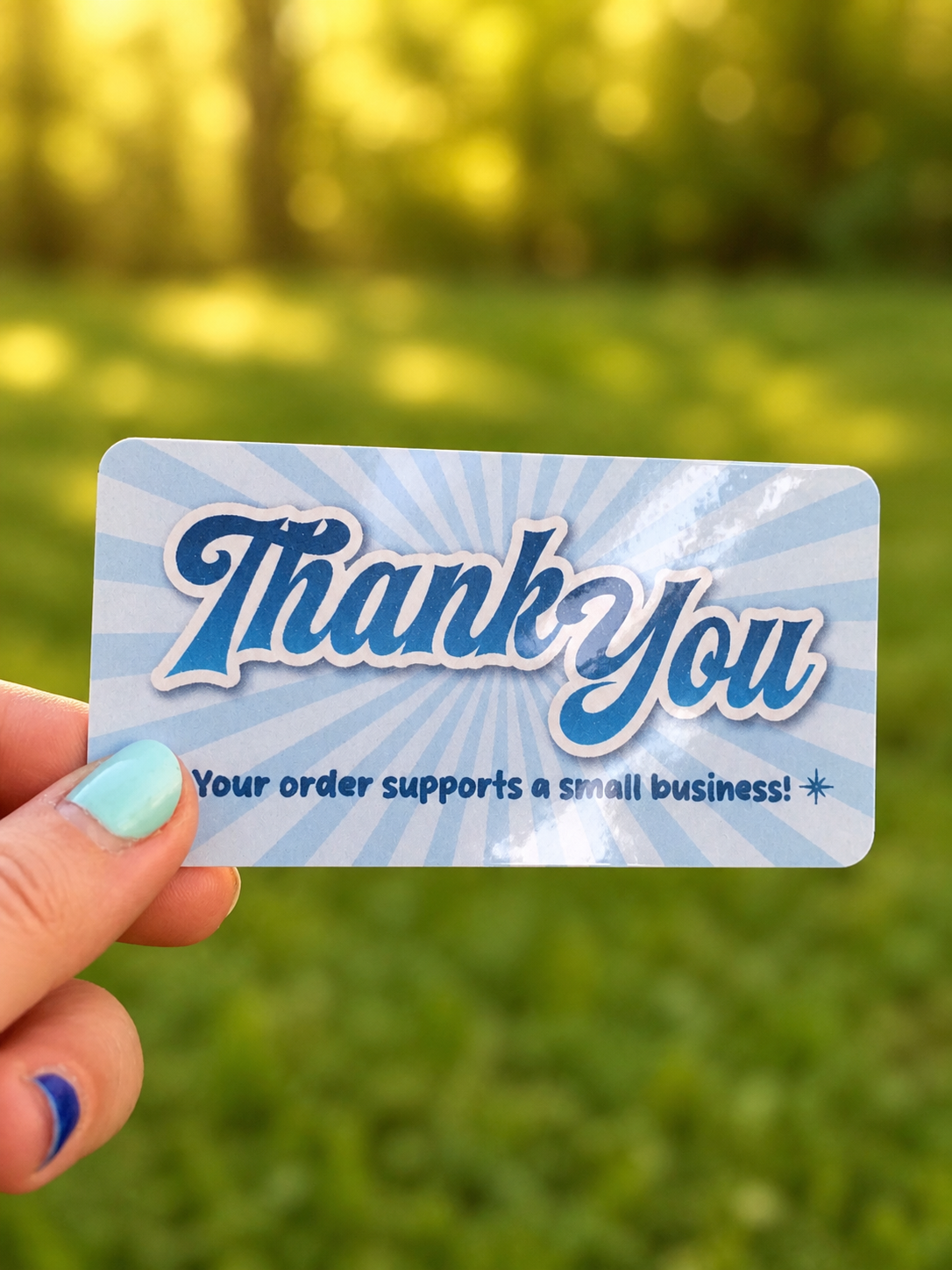 Custom Thank You Insert • Pack of 25