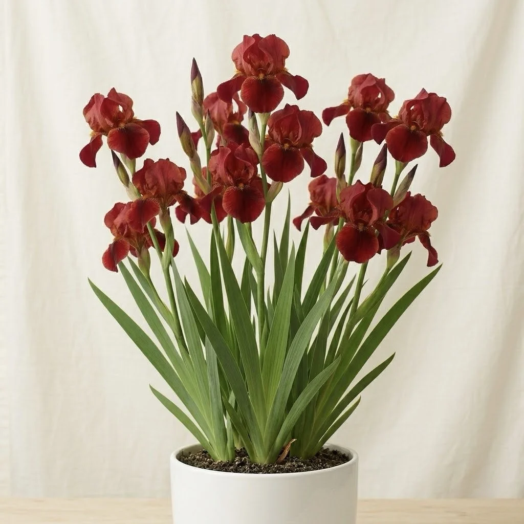 LOUISIANA IRIS 'RED VELVET'