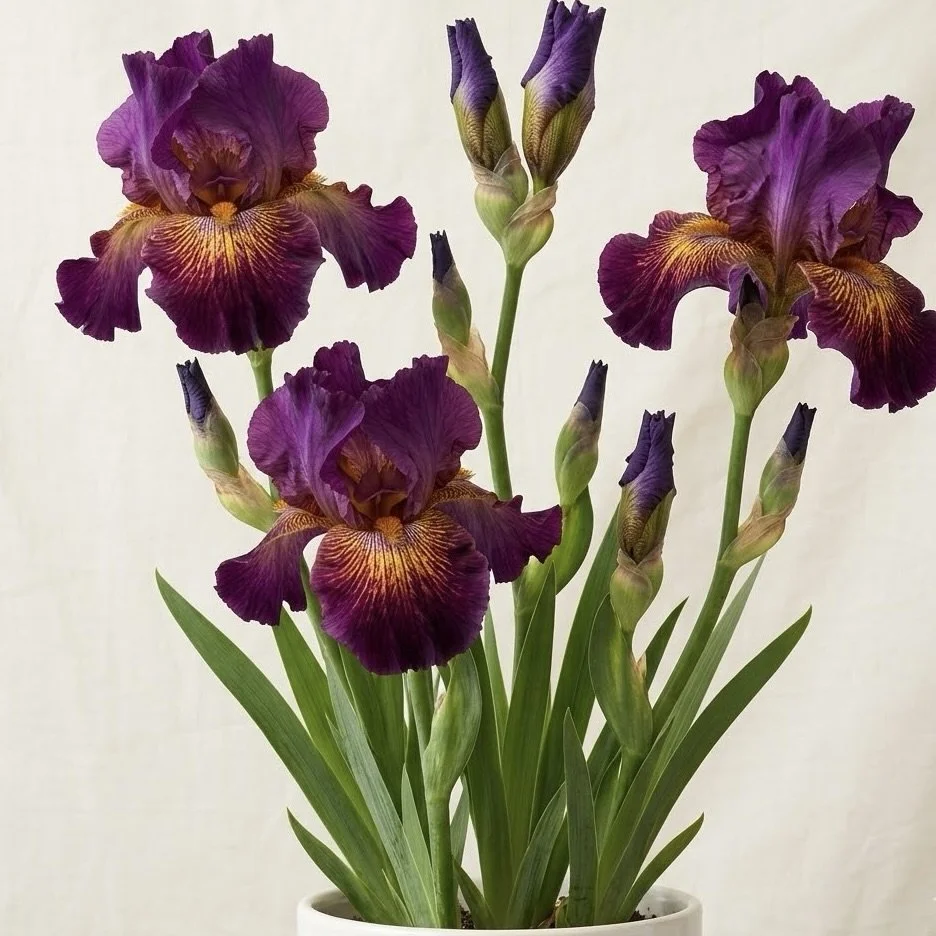 PURPLE FLAME IRIS 'BURNING VELVET'