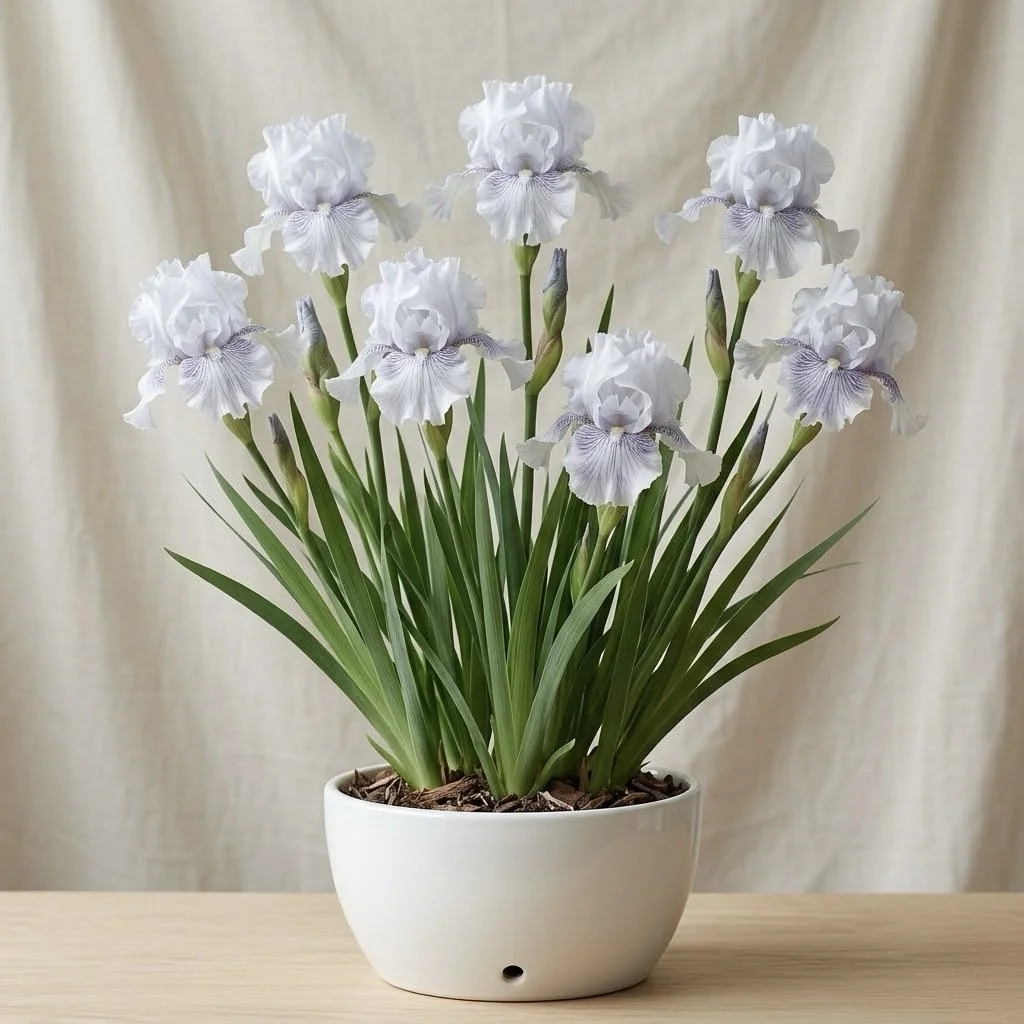 SIBERIAN IRIS 'WHITE SWIRL'