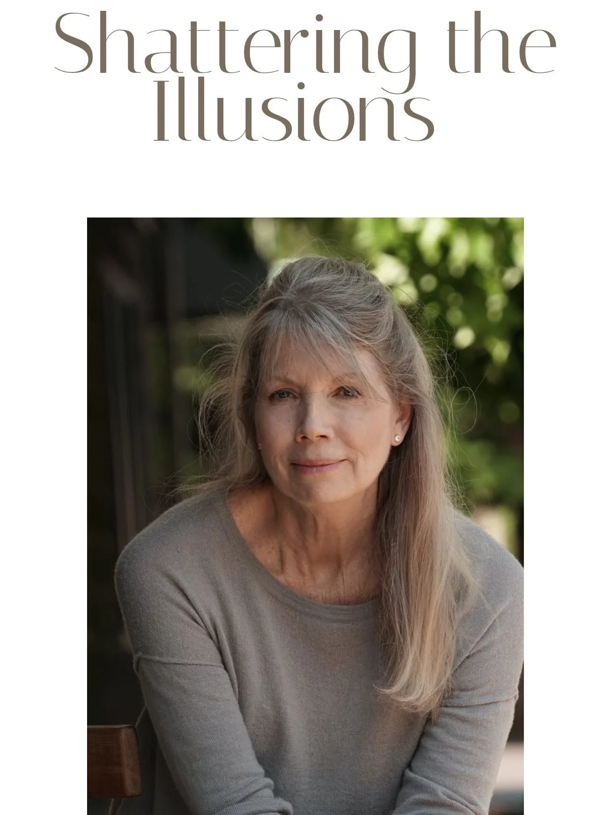 The freedom to be your true self! Shattering delusions of the past to create new joyous realities. 

www.angelicachristi.com