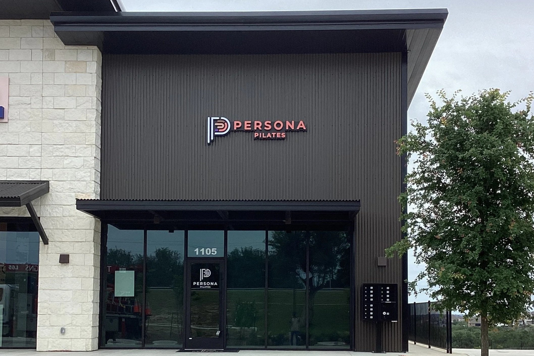 Persona Pilates Sign at Dripping Springs location