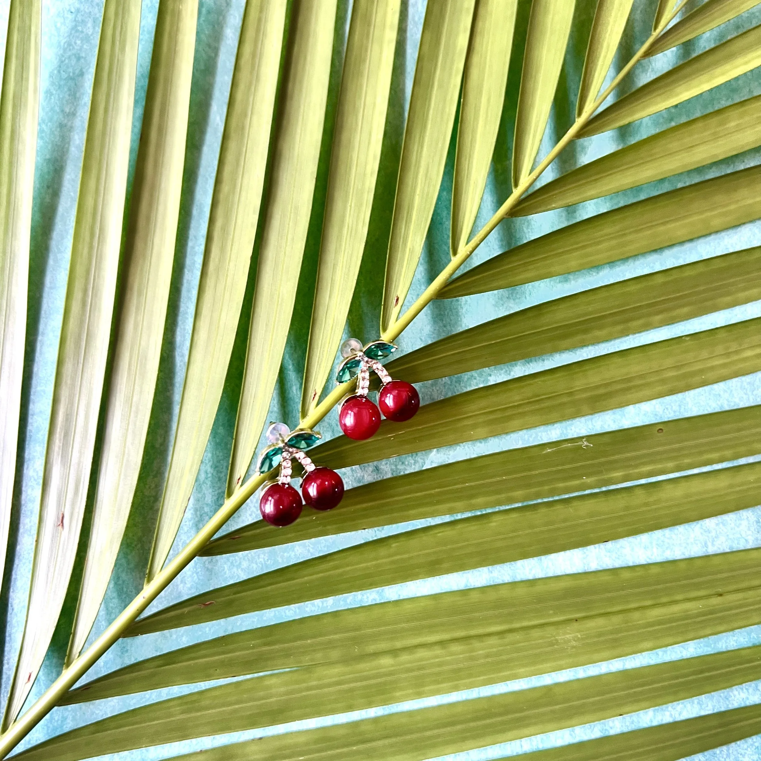 Amalfi Cherry Studs