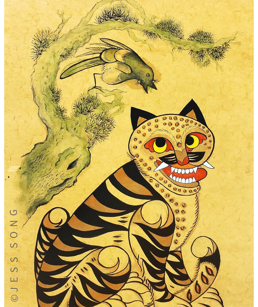 Tiger and Magpie hojak-do study, 2020