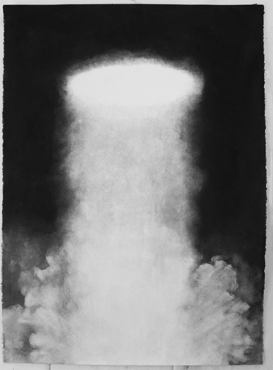  The Way Back/em  
2019 
charcoal on paper 
30 x 22 inches