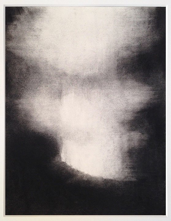  Force of Light    
14 in x 11 in  
charcoal on paper