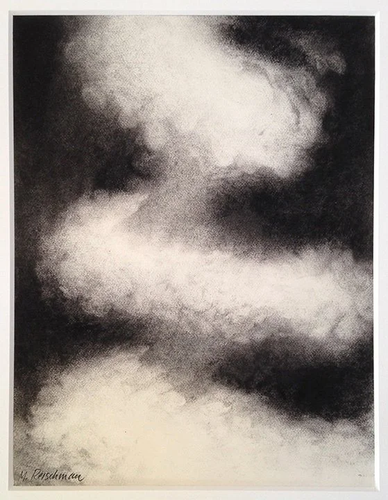  Light in Rotation   
14 in x 11 in  
charcoal on paper