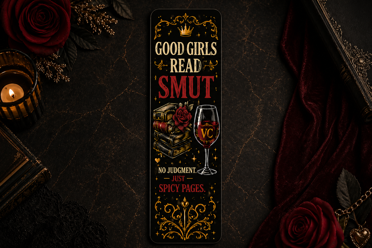 Good Girls Read Smut Metal Bookmark