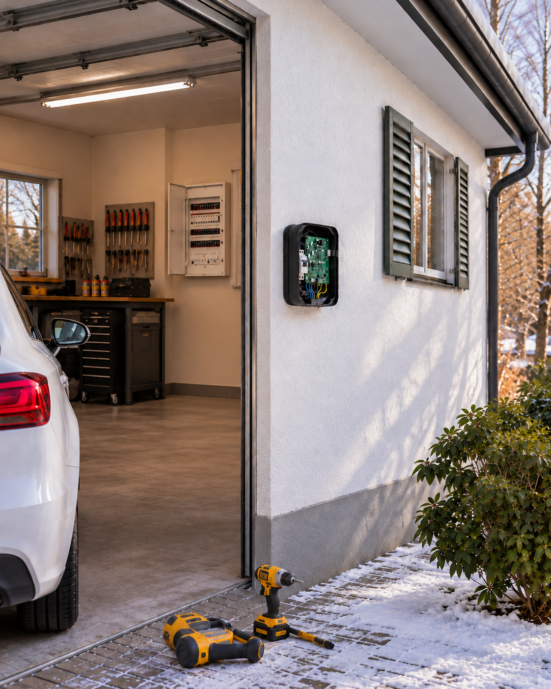 Winter Garage Workshop with Open EV Panel.png