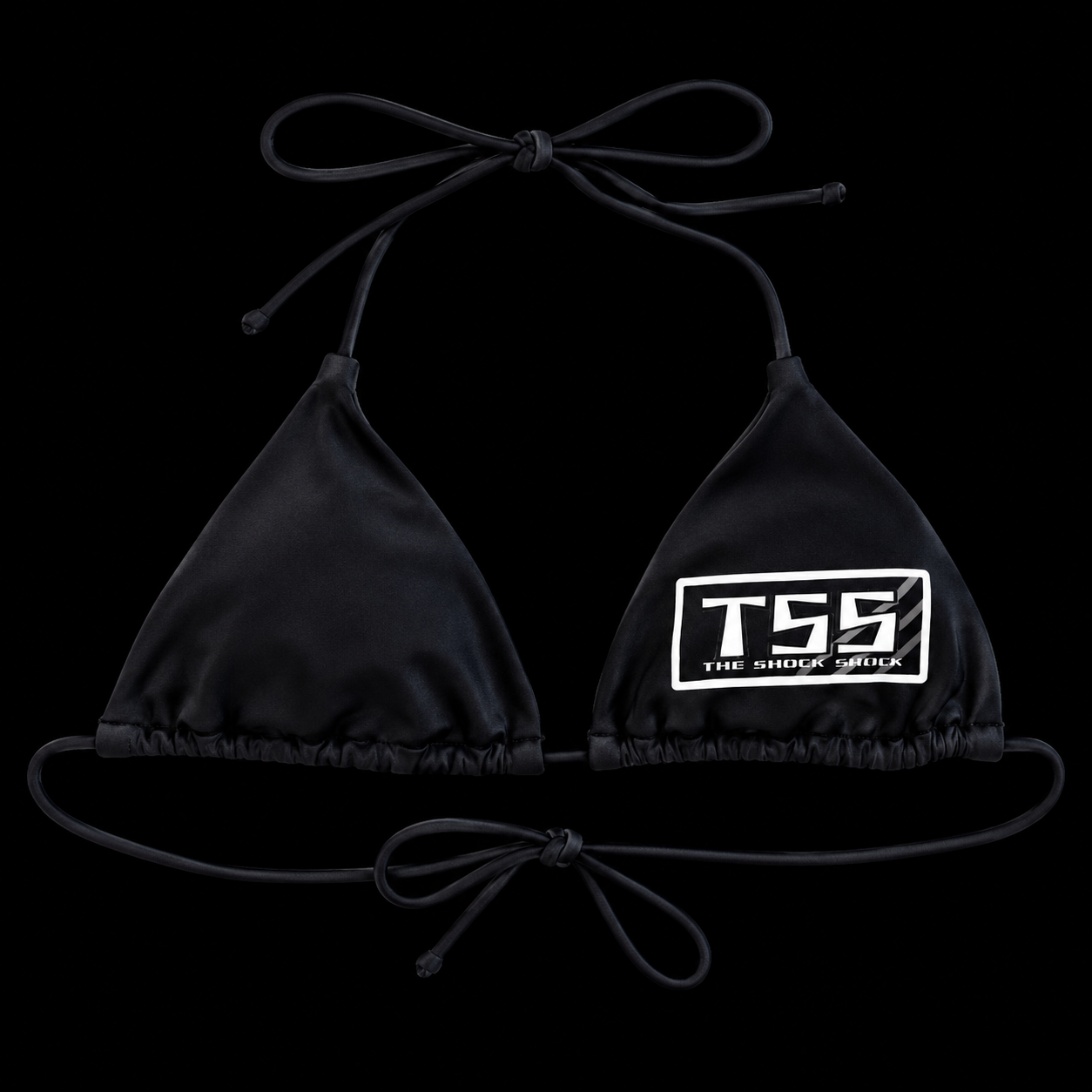 WOMEN'S BIKINI TOP - BLACK