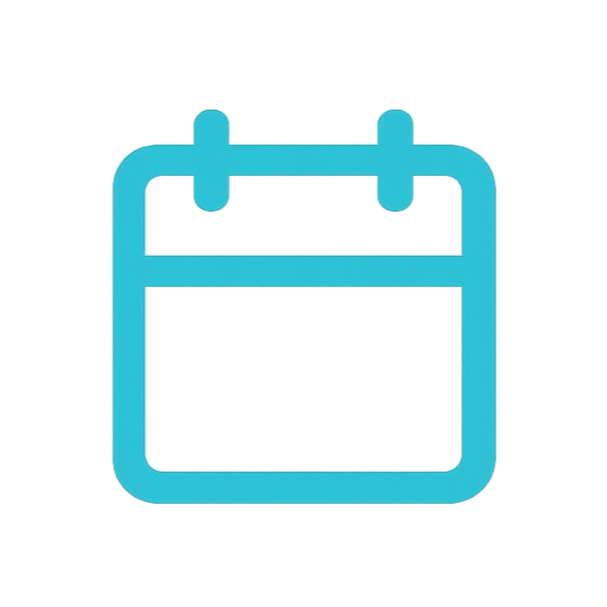 Blue calendar icon