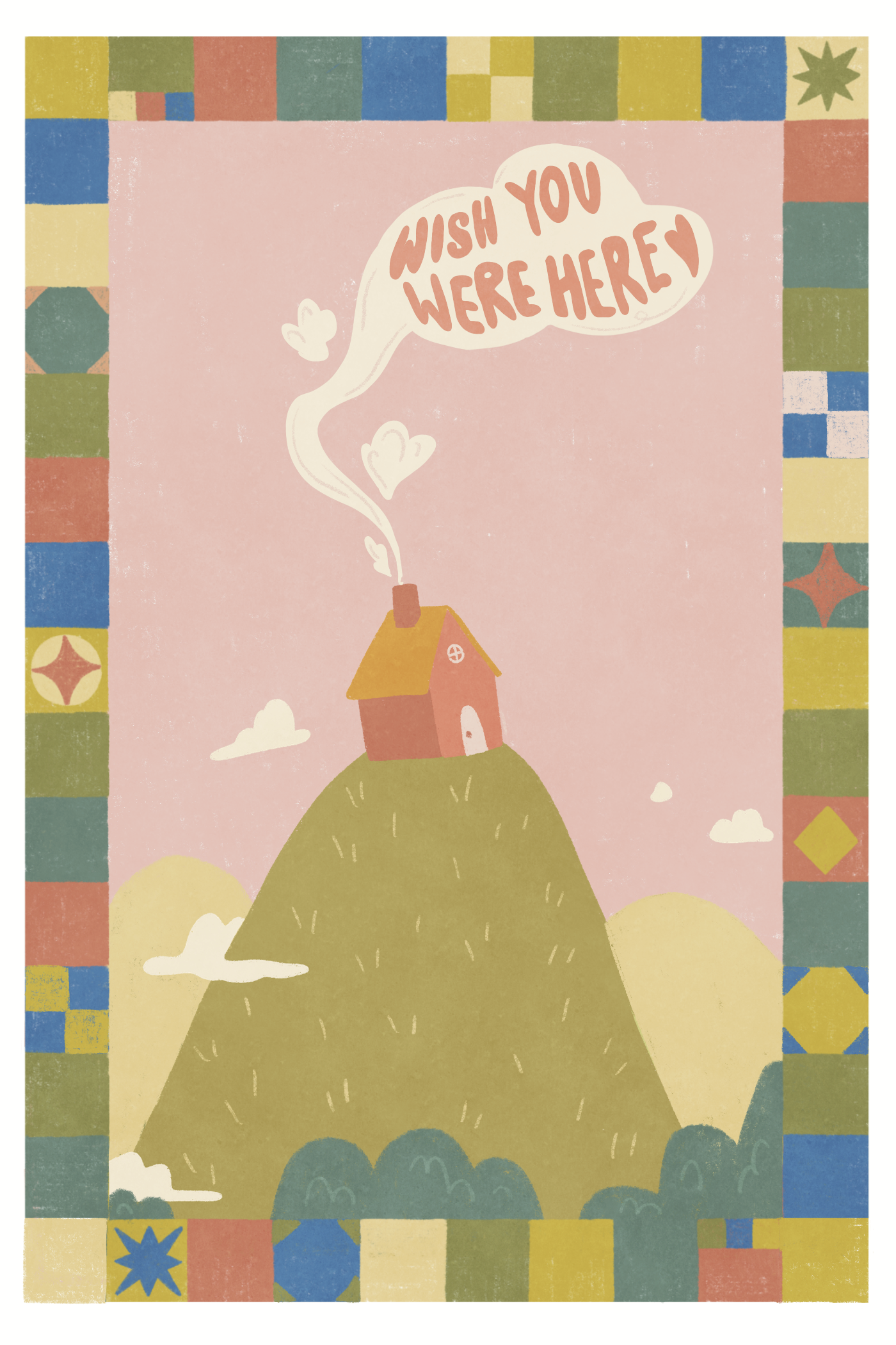 wish you were here postcard