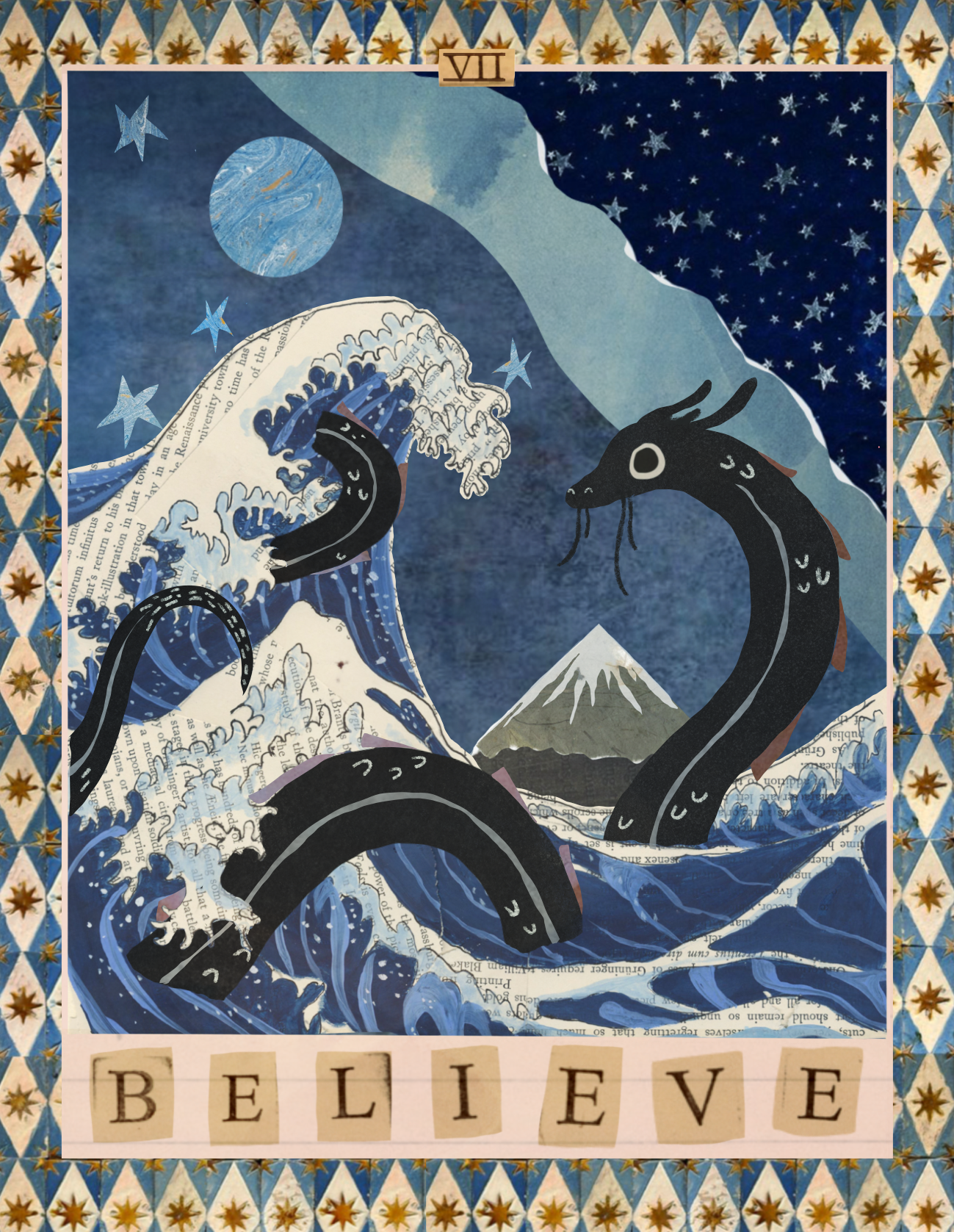 Believe tarot card greeting card for 826DC