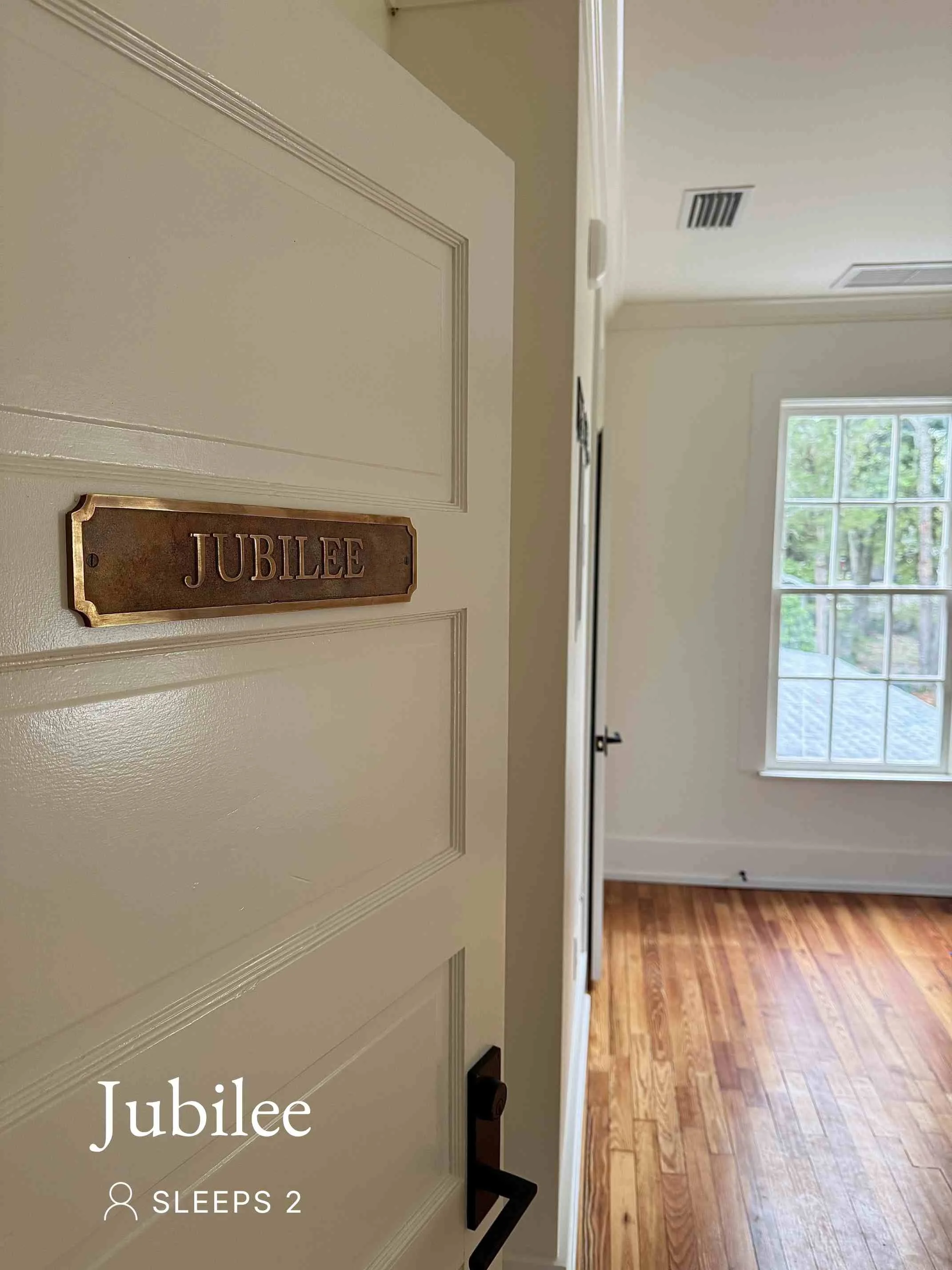 Door to the Jubillee room in this hotel in Fairhope, Alabama