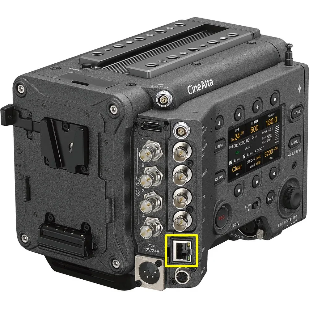 Sony Venice Ethernet port location