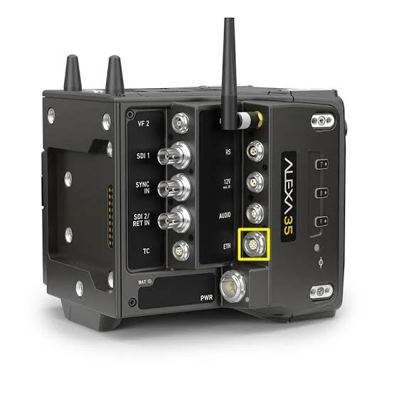 ARRI Alexa 35 Ethernet connection location