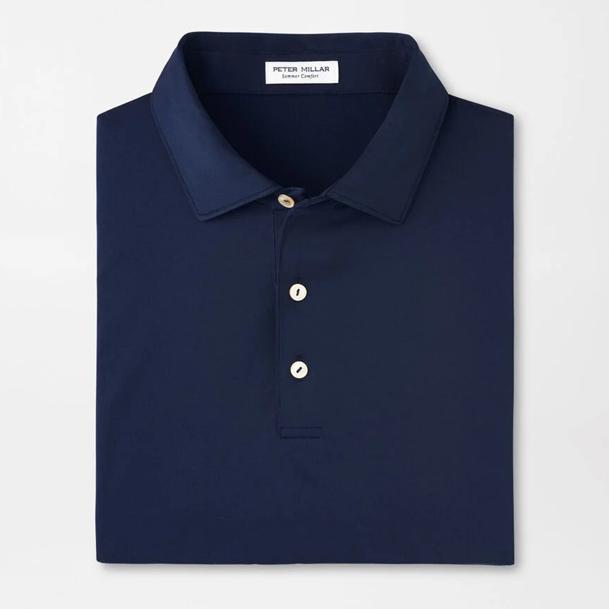Peter Millar Solid Performance Jersey Polo - Navy