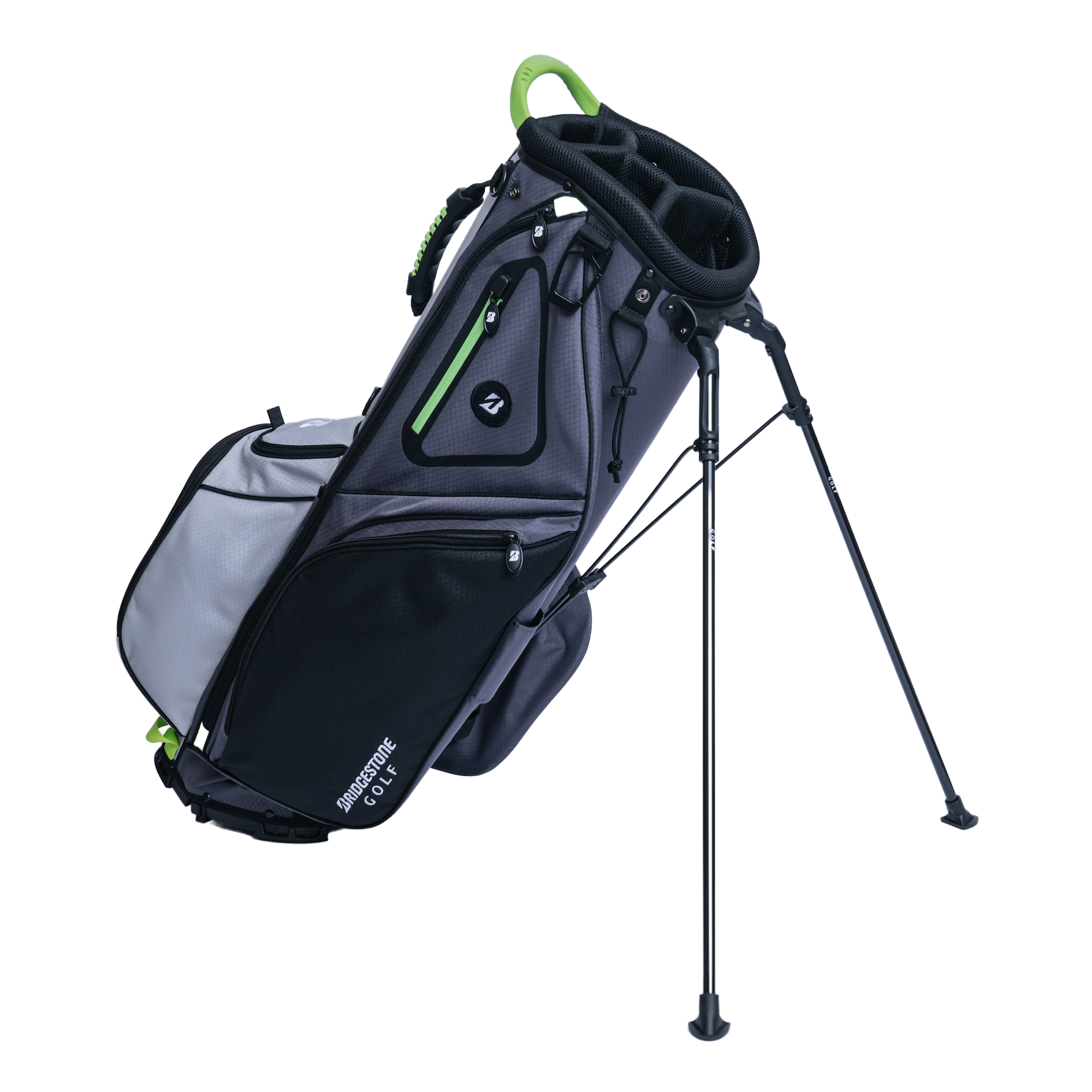 Bridgestone Gambler Lightweight Stand Bag - Black/Gray