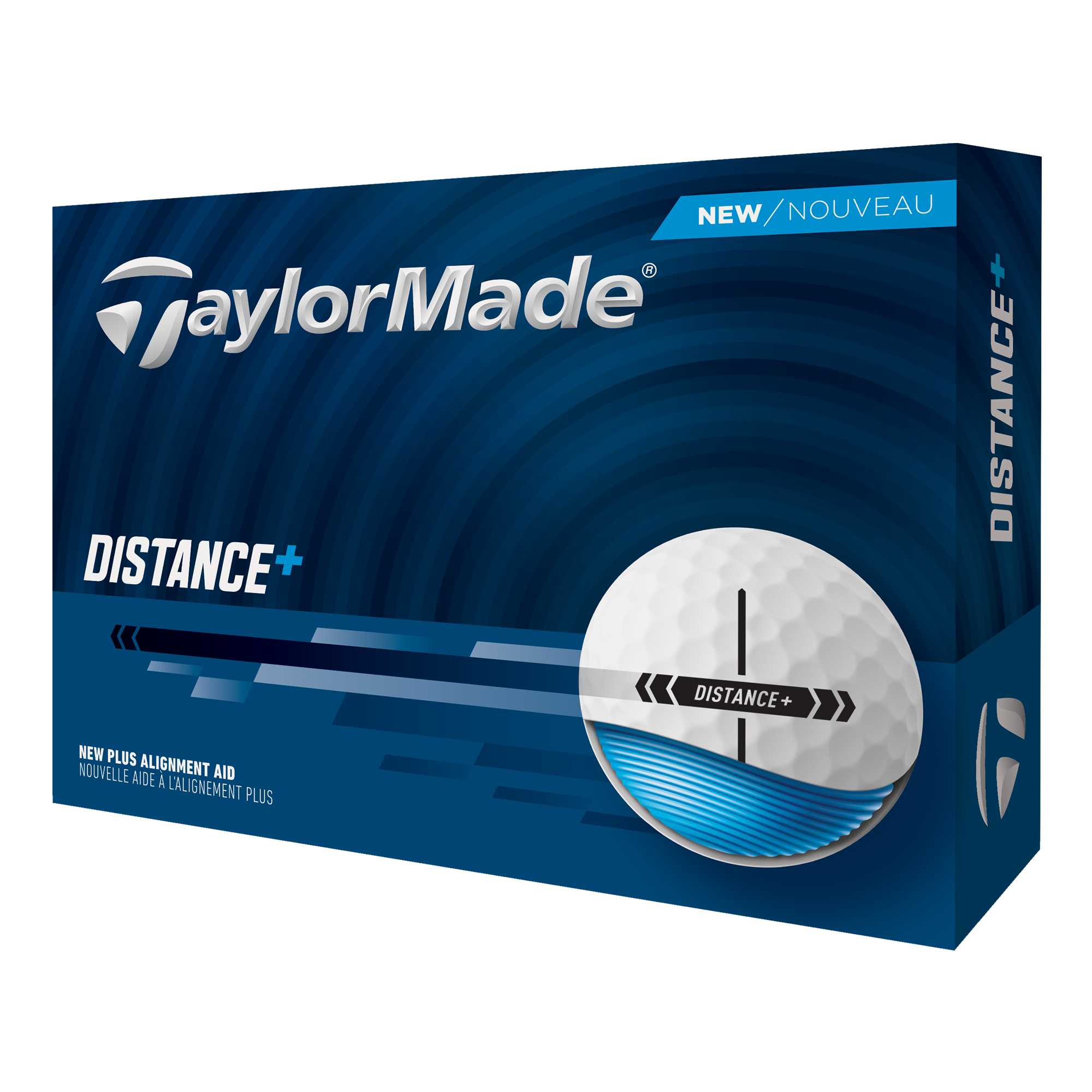 TaylorMade Distance+ Golf Balls - White