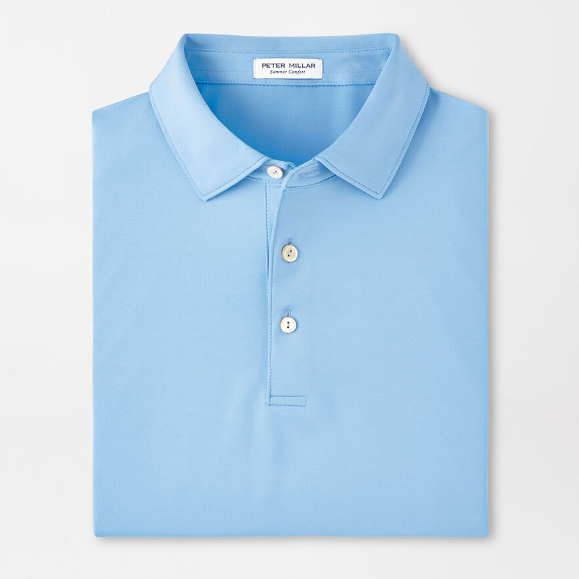 Peter Millar Solid Performance Jersey Polo - Cottage Blue